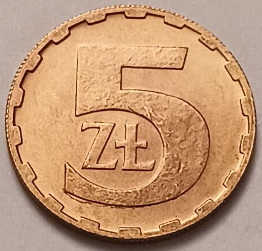 Zdjęcie oferty: 5 zł złotych 1986 r.  ładna