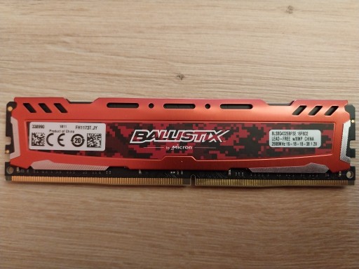 Zdjęcie oferty: RAM Ballistix Sport 8GB DDR4