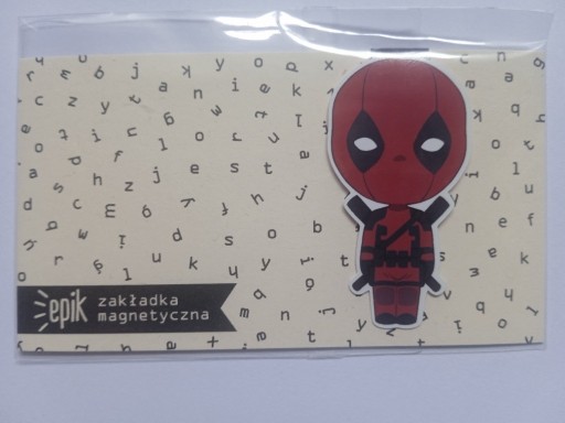 Zdjęcie oferty: Zakładka magnetyczna MARVEL Deadpool - EpikPage