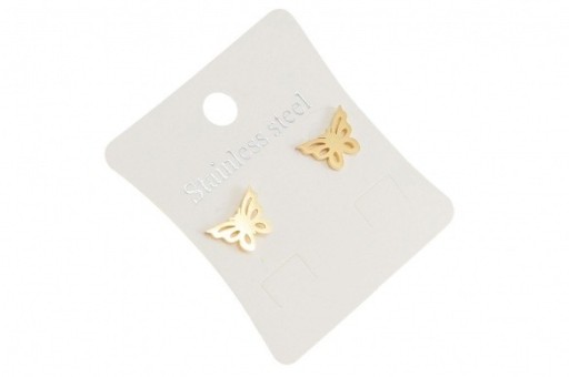 Zdjęcie oferty: Eleganckie złote kolczyki w kształcie motylka.