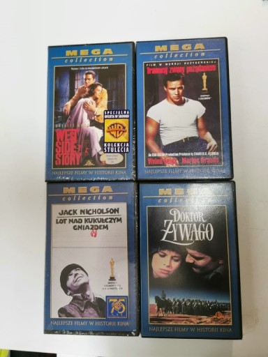Zdjęcie oferty: 4 Kasety VHS MEGA COLLECTION PL, 2 W FOLII 