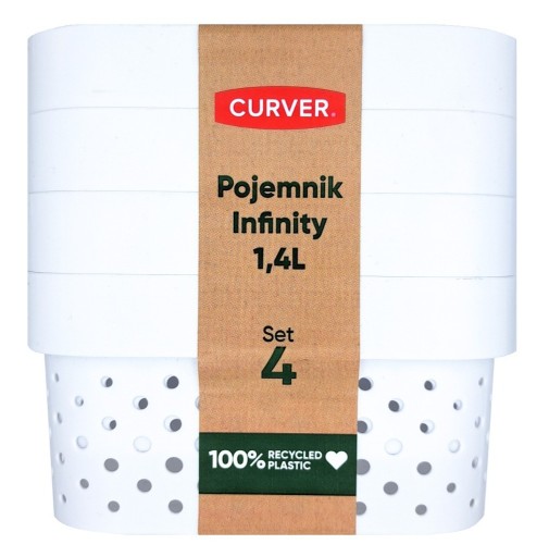 Zdjęcie oferty: Pojemnik Infinity, poj. 1,4l, biały, Curver