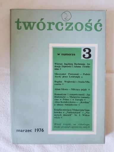 Zdjęcie oferty: Twórczość nr 368 (3/1976) 