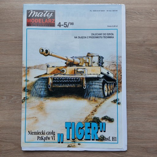 Zdjęcie oferty: Mały Modelarz 1998/4-5 czołg PzKpfw VI 'Tiger"