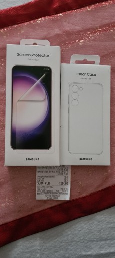 Zdjęcie oferty: Samsung S23+ plus etui clear case folia ochronna