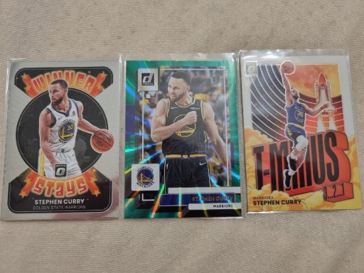 Zdjęcie oferty: Stephen Curry - 3 karty NBA