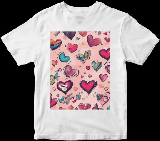 Zdjęcie oferty: LOVE T-SHIRT STWORZONY PRZEZ SZTUCZNĄ INTELIGENCJĘ