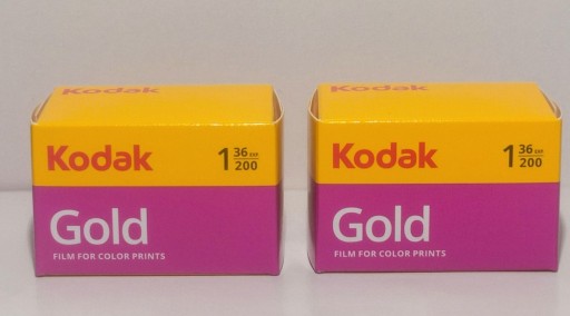 Zdjęcie oferty: Film Kodak Gold 200/36 2 szt kolor klisza negatyw 