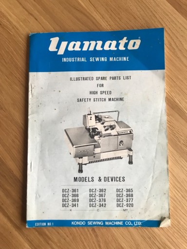 Zdjęcie oferty: Instrukcja Yamato maszyna do szycia 1978 r.