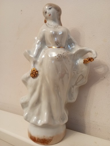 Zdjęcie oferty: Figurka dama  Steatyt Z. Buksowicz?porcelana 