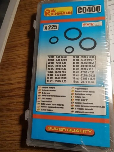 Zdjęcie oferty: Uszczelki oring Richmann C0400