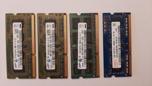 Zdjęcie oferty: RAM 2GB Laptopowy SODIMM 4szt 
