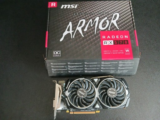 Zdjęcie oferty: MSI RX 570 8GB ARMOR STAN BARDZO DOBRY