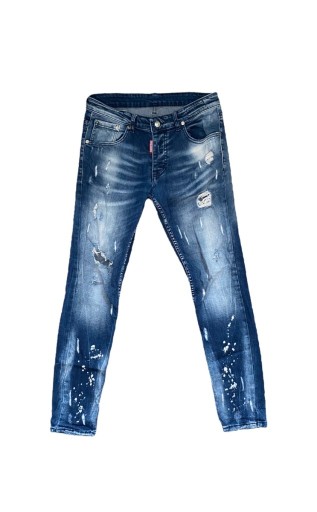 Zdjęcie oferty: Dsquared2 paintsplattered slim fit jeans, rozmiar 