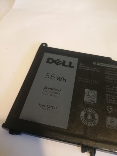 Zdjęcie oferty: ORYGINALNA bateria 33ydh do laptopa Dell 