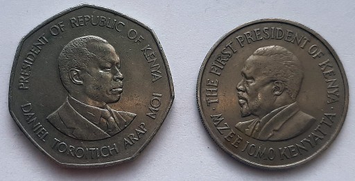 Zdjęcie oferty: Kenia - 1 i 5 shilling - zestaw 