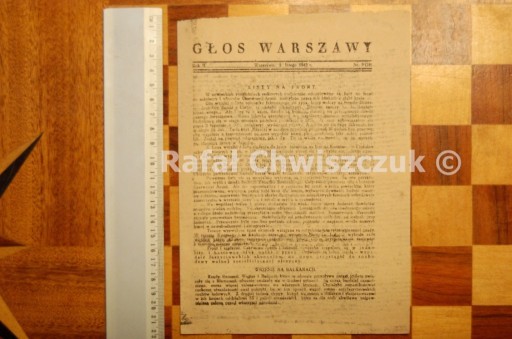 Zdjęcie oferty: Głos Warszawy 1943 r. nr 9 > wysyłka 0 zł