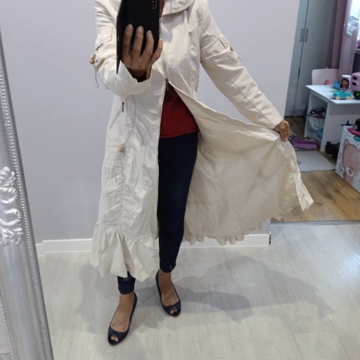 Zdjęcie oferty: Rendez vous długi płaszcz na podszewce r M/ L stan idealny spr wymiary 
