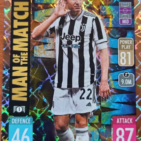 Zdjęcie oferty: Karta topps match attax 2021/22 - 412 Chiesa