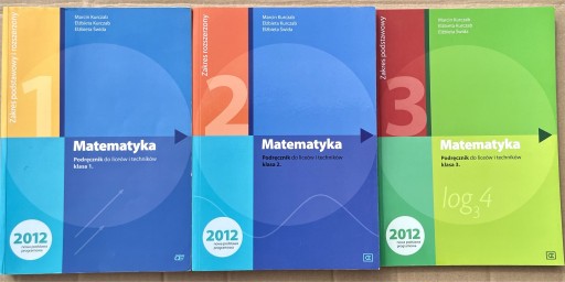 Zdjęcie oferty: Matematyka - zestaw 3 książek - Marcin Kurczab