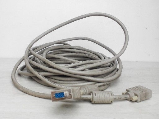 Zdjęcie oferty: Kabel VGA M/Ż-10m z filtrami ferryt.-przedłużacz