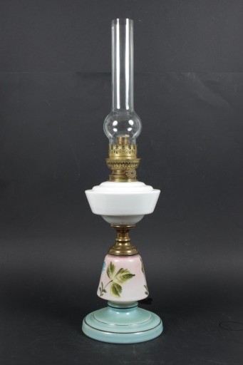 Zdjęcie oferty: Lampa naftowa ręcznie malowane szkło opalinowe