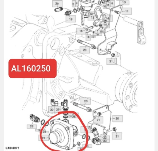 Zdjęcie oferty: AL160250 zawór sterujący hamulcy John Deere