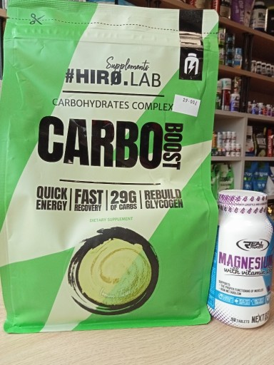 Zdjęcie oferty: HIRO.LAB Carbo Boost 1kg + Magnesium b6 90 tab.