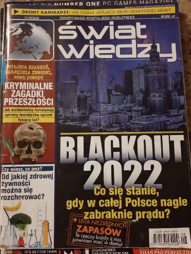 Zdjęcie oferty: Świat Wiedzy 8/2022 Blackout + Listy Prepper