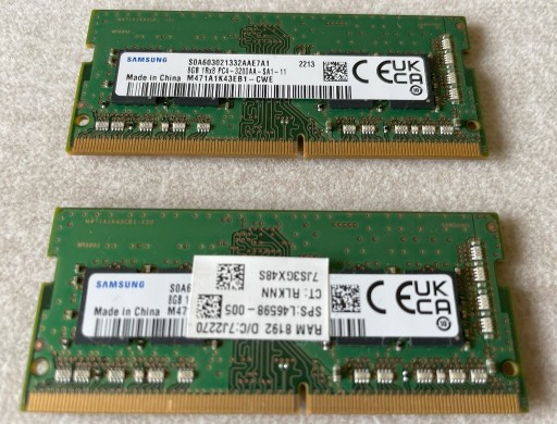 Zdjęcie oferty: Pamięć RAM DDR4 16GB (2x8GB) Samsung 3200 SODIMM