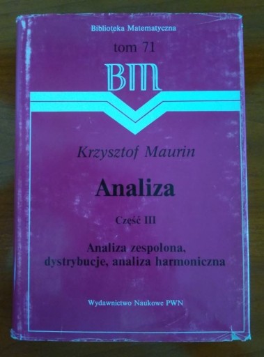Zdjęcie oferty: Analiza cz. III, BM t. 71, UNIKAT, a. harmoniczna