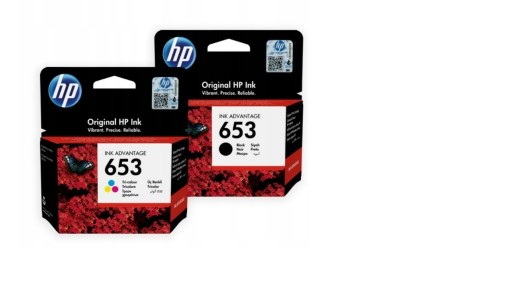 Zdjęcie oferty: zestaw tuszy Hp 653 black +colour 