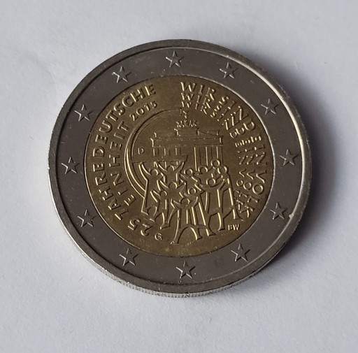 Zdjęcie oferty: 2 Euro DEUTSCHLAND 2015 25 lat Zjednoczenia lit. G