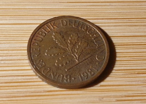 Zdjęcie oferty: Moneta 1 pfennig z 1981 - Niemcy