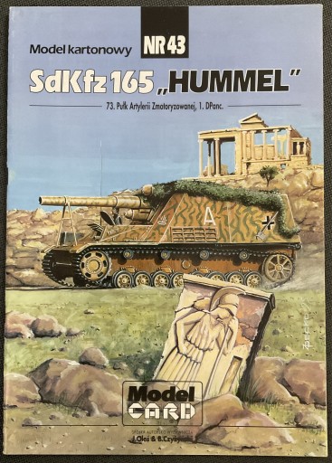 Zdjęcie oferty: Sdkfz 165 Hummel Model Card.  