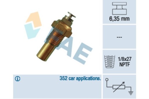 Zdjęcie oferty: Czujnik temperatury płynu chłodzącego FAE 32230