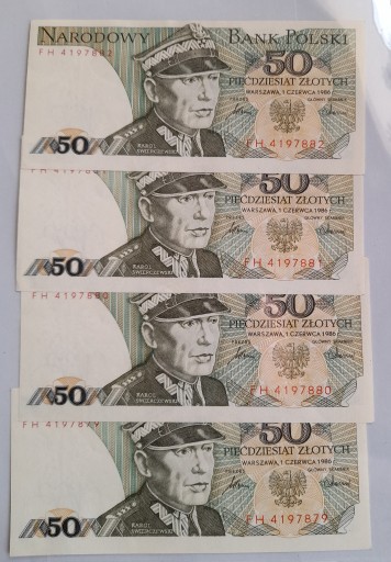 Zdjęcie oferty: 50 zł Banknoty 1986r. Nowe