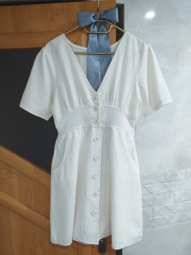 Zdjęcie oferty: Bawełniana sukienka letnia z krótkim rękawem M 38