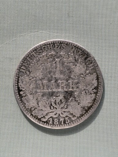 Zdjęcie oferty: 1 marka 1875 A  srebro 