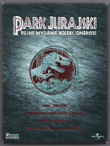 Zdjęcie oferty: 4 DVD - Park Jurajski pełne wyd kolekcjonerskie PL