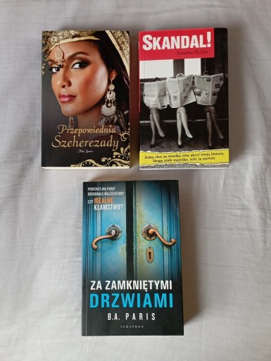 Zdjęcie oferty: zestaw 3 książek, proza, thriller, obyczajowa 