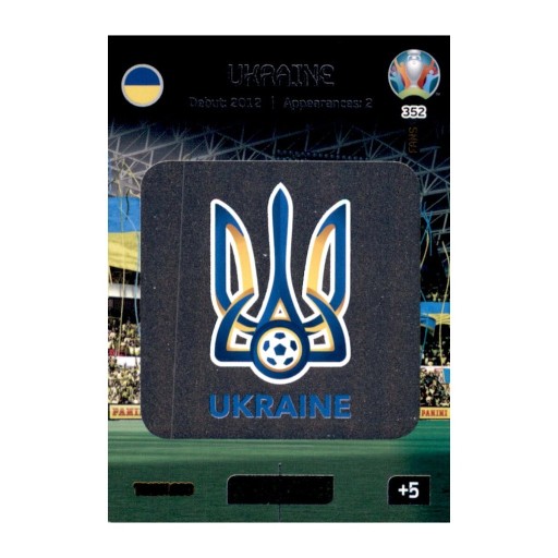 Zdjęcie oferty: UEFA EURO 2020 Ukraina Team Logo 352 Karta