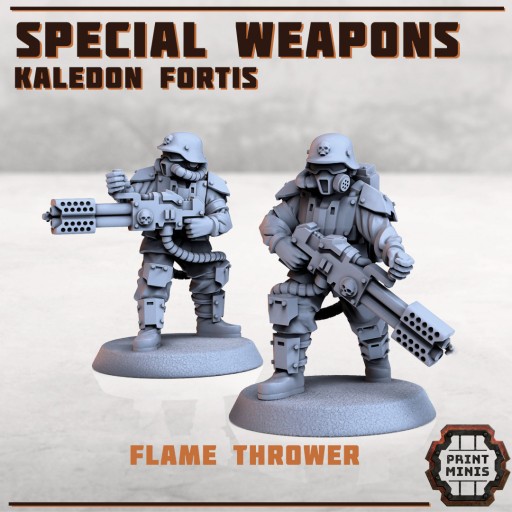 Zdjęcie oferty: Flame Thrower Troops x2 od Print Minis