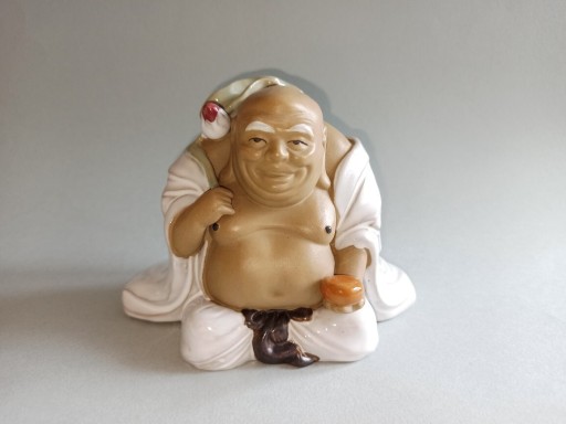 Zdjęcie oferty: Ceramiczna figurka Budda Chiny Wanjiang vintage