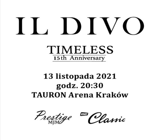 Zdjęcie oferty: IL DIVO Bilety na koncert, 3 rząd od sceny