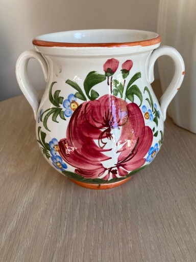 Zdjęcie oferty: Włoska ręcznie zdobiona ceramika Bassano lata 70 