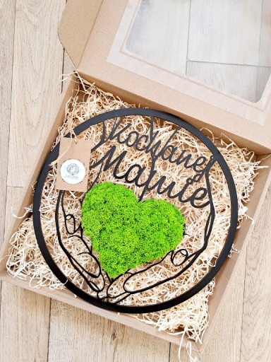 Zdjęcie oferty: Prezent dla Mamy na urodziny, dekoracja serce na dłoniach, Kochanej Mamie