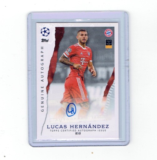 Zdjęcie oferty: LUCAS HERNANDEZ GENUINE AUTOGRAPH MATCH ATTAX 2024