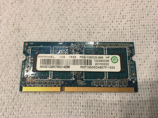 Zdjęcie oferty: Pamięć RAM RAMAXEL DDR3 1GB RMT1950ED48E7F-1333