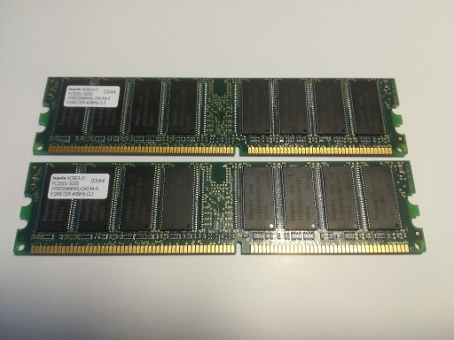 Zdjęcie oferty: DDR400 PC-3200 2x512MB 1GB - Hynix